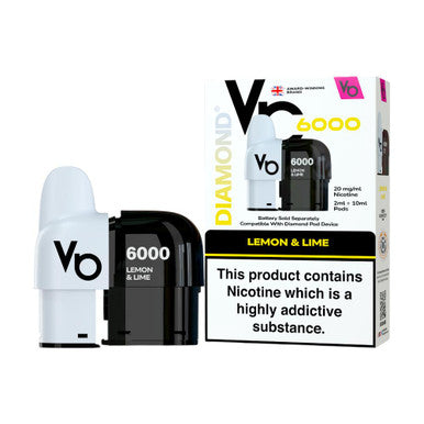 Vapes Bars Diamond 6k Pods Lemon & Lime