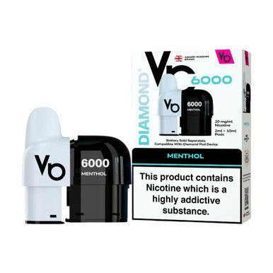 Vapes Bars Diamond 6k Pods Menthol